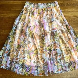 Y2k Butterly skirt full a-line M dainty feminine forest fairy coquette modest